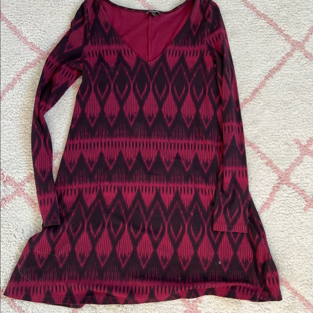 Express long sleeve shift dress.